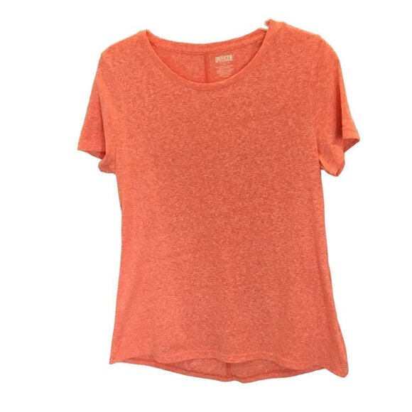 Duluth Trading Co Tee Short Sleeve Pullover Crew Neck Orange Women's Size Small - Picture 1 of 7